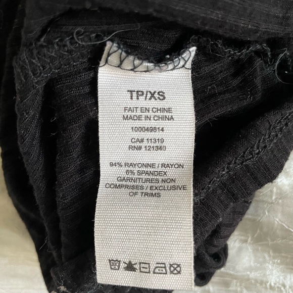 Garage orange ribbed The V Ruched Tee - Picture 11 of 11